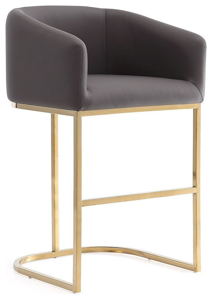 Manhattan Comfort Louvre Counter Stool, Set of 2
