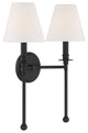 Elight 2 Light Black  Wall Mount