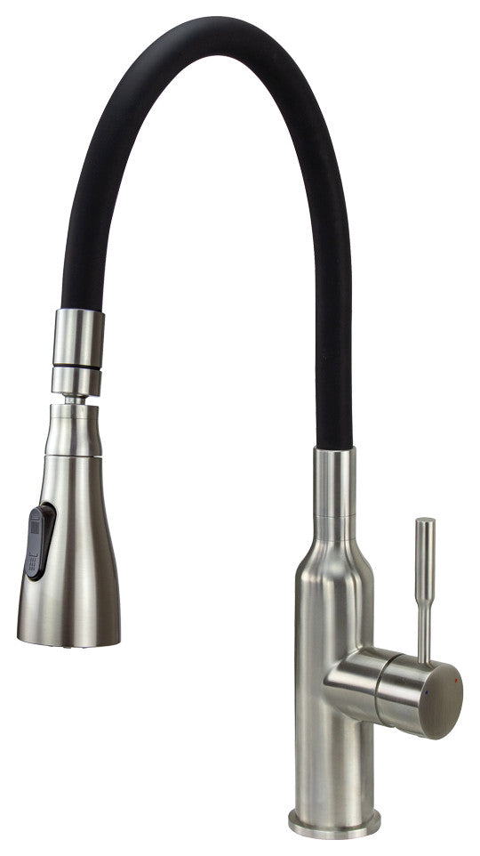 Transolid Laundry Faucet with Swivel Action Ball-Joint, Dual Spray and Flex Neck