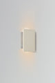 Tersus Outdoor LED Sconce, Uplight/Downlight, White Concrete, Bright White