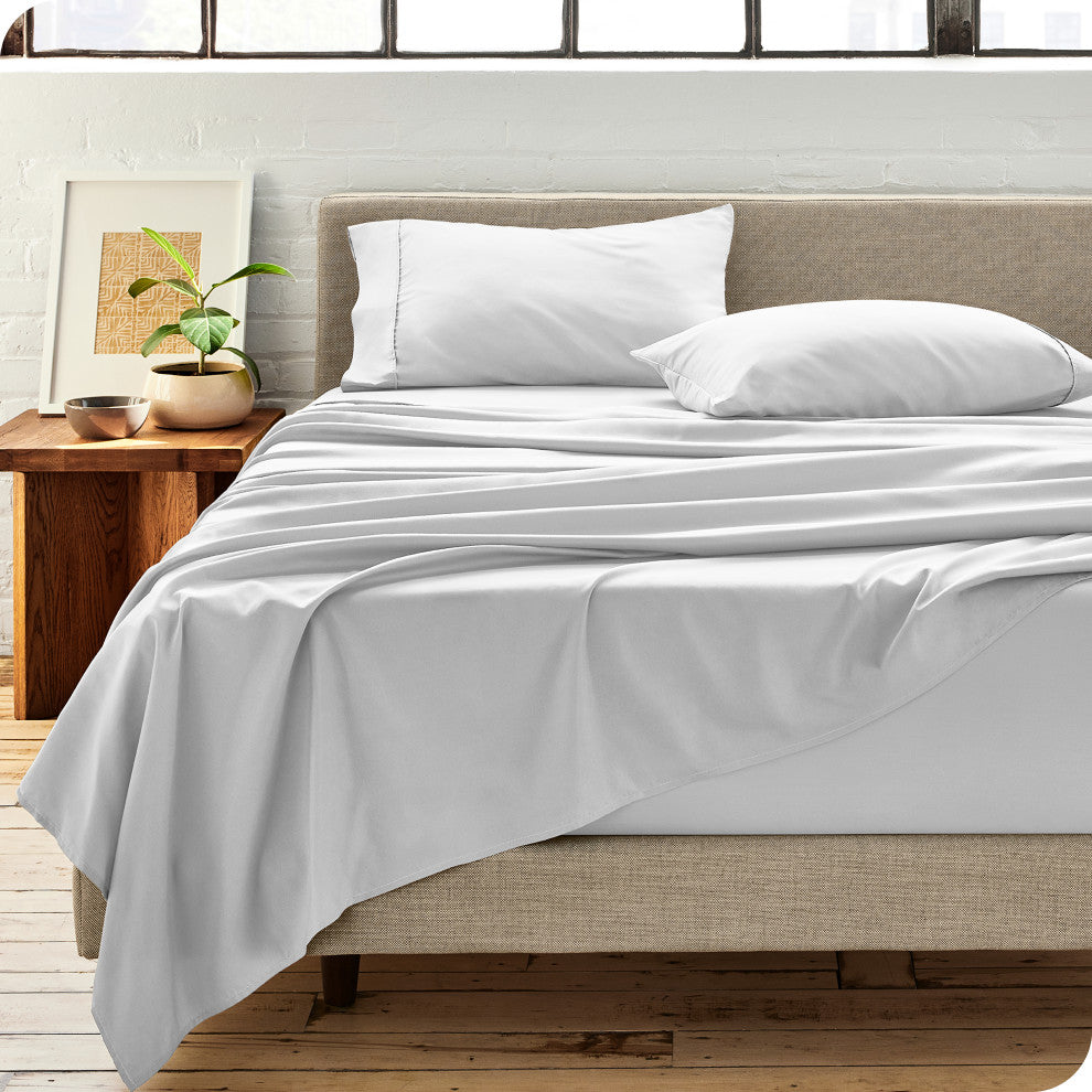 Bare Home Microfiber Pillowcases - Set of 2, White, Standard