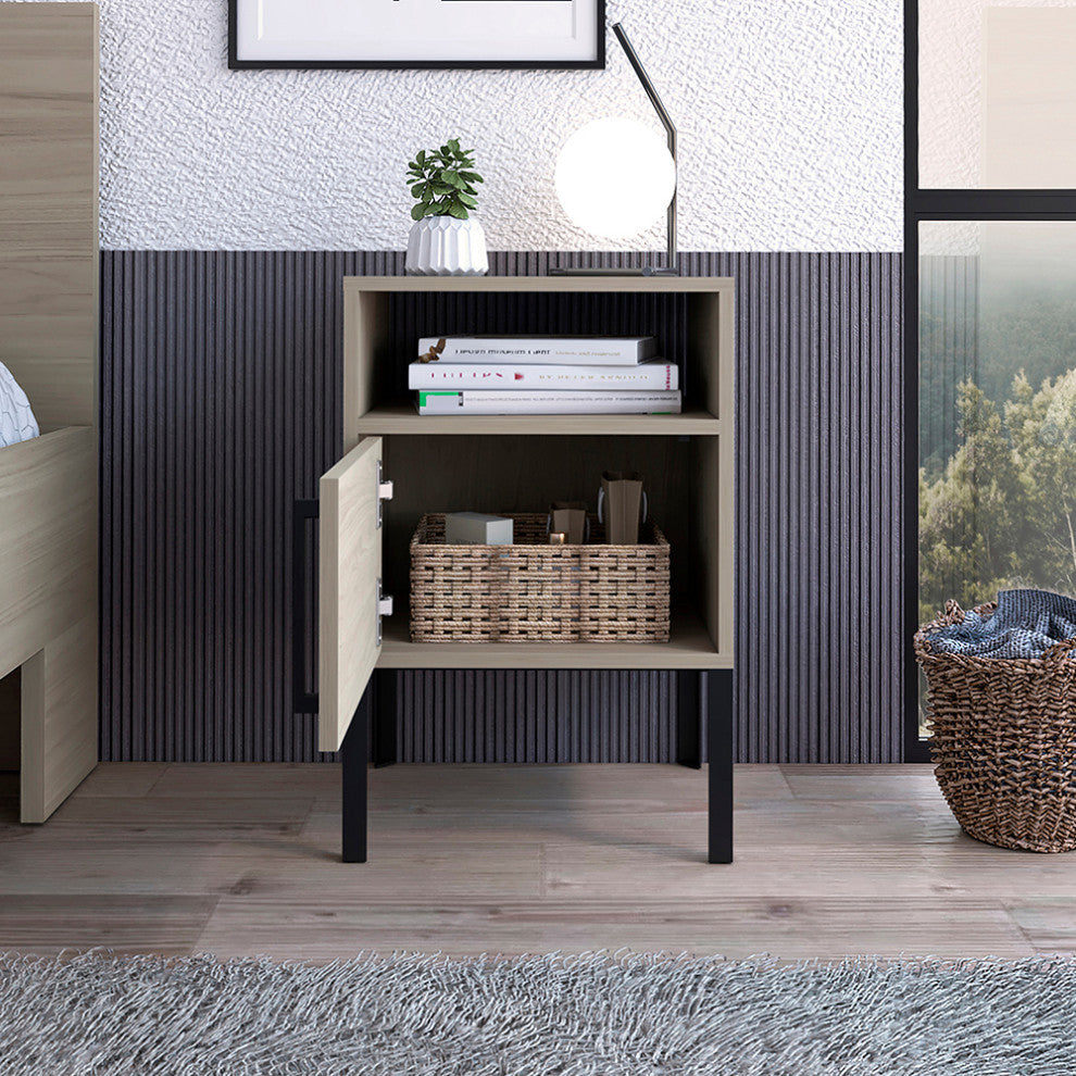 Talmage Modern Nightstand in Birch