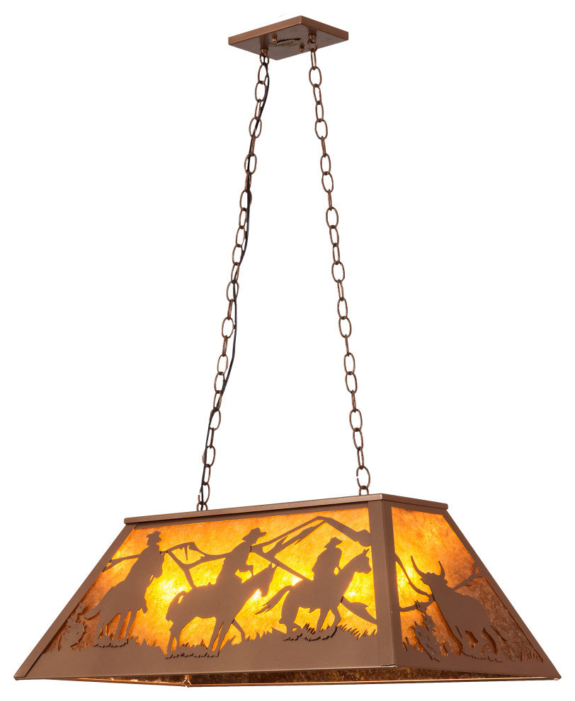 33 Long Rustlers Oblong Pendant