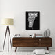 "Vermont Black and White Map" Fine Art Print