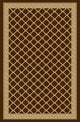 Rhombus Area Rug, Brown Wheat, 7'3"x10'10"