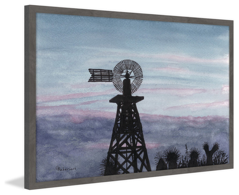 "Texas Sunset" Framed Painting Print, 30"x20"