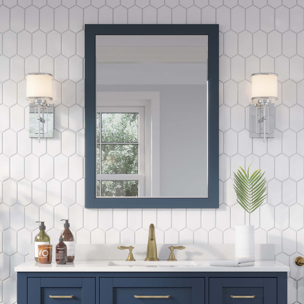 OVE Decors Tahoe 28"x36" Mirror, Midnight Blue