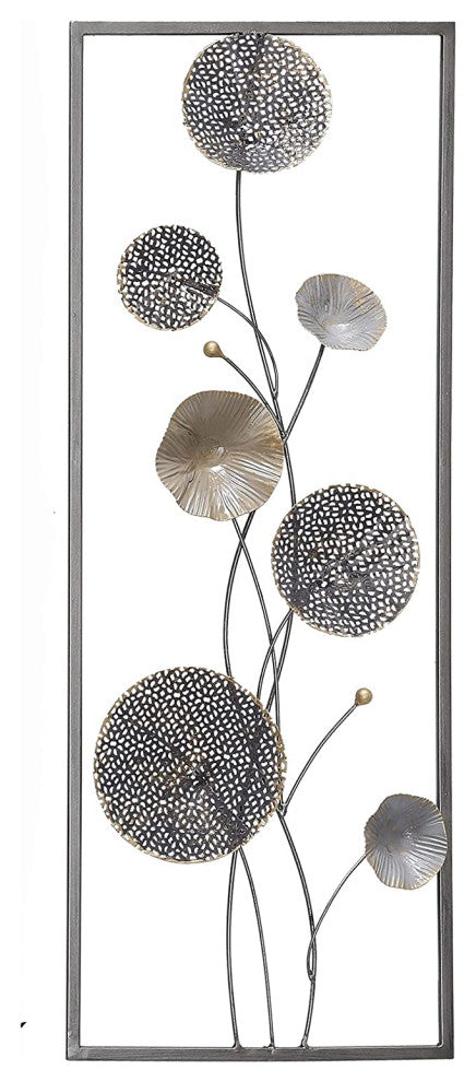 Floral Rectangular Abstract Wall Decor