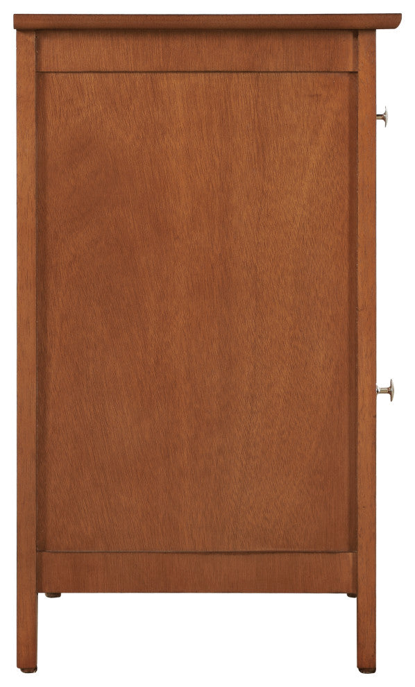 Izzy 1-Drawer, 1-Door Nightstand, Cherry, Oak
