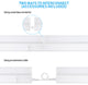 4 Pack 22" LED 3CCT Under Cabinet Light Dimmable 3000K/4000K/5000K Selectable