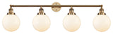 INNOVATIONS LIGHTING 215-BB-G201-8-LED Beacon 4 Light 44 inch Bath Vanity Light