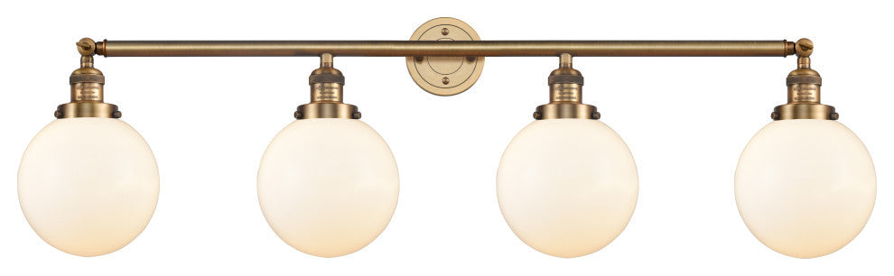INNOVATIONS LIGHTING 215-BB-G201-8-LED Beacon 4 Light 44 inch Bath Vanity Light