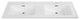 48" Solid Surface Resin Streamline K-1610-48 Vanity Top