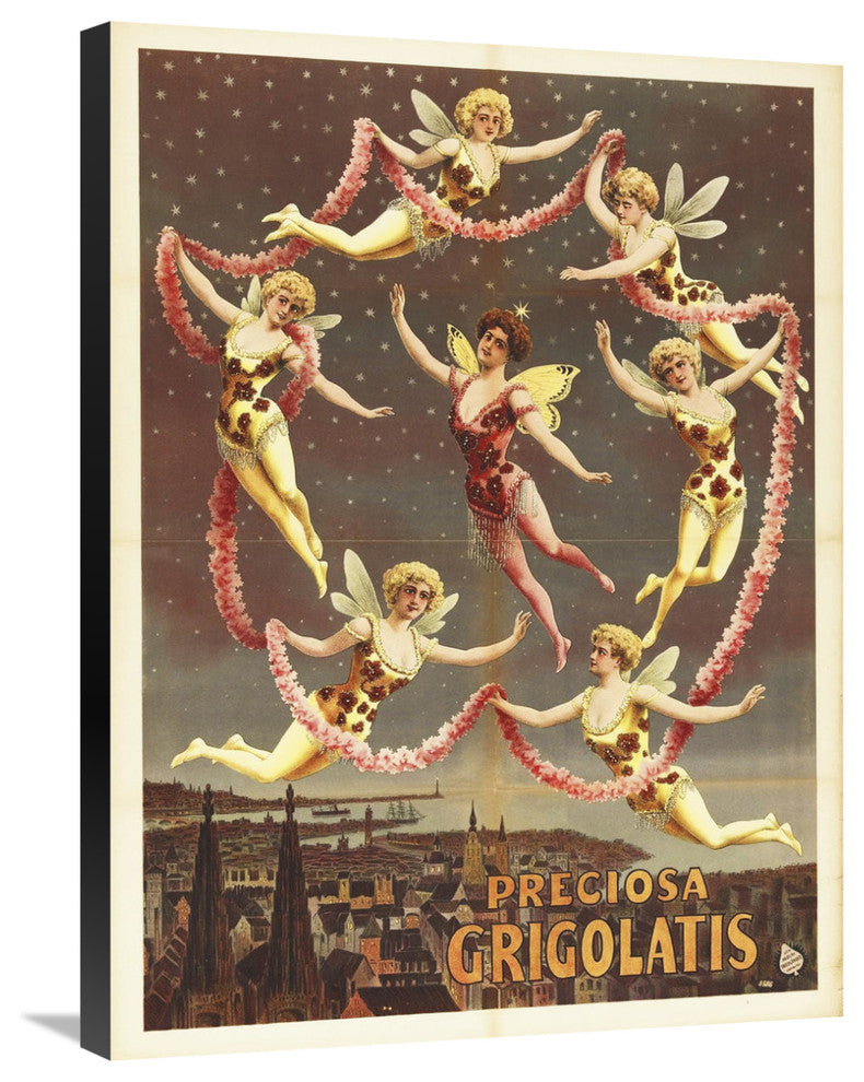 "Vintage Circus 10" Stretched Canvas Giclee by Hollywood Photo Archive, 23"x30"