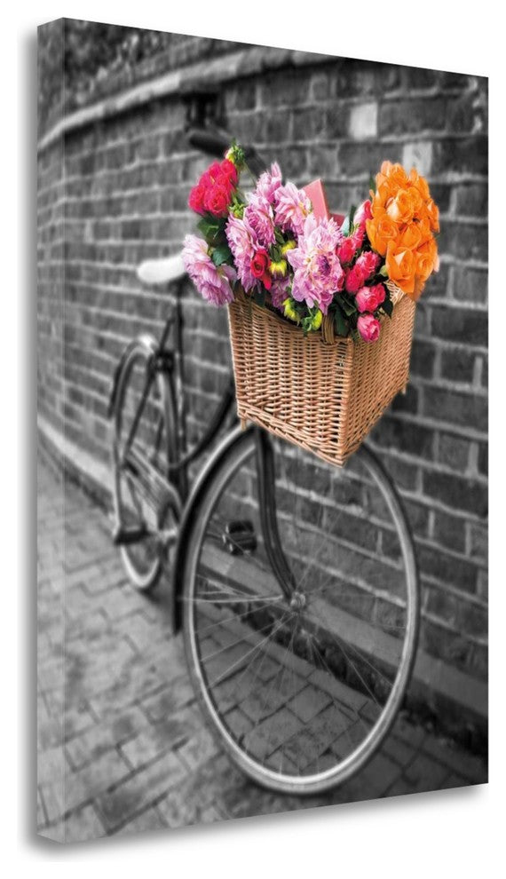 "Basket Of Flowers II" By Assaf Frank, Giclee Print on Gallery Wrap Canvas