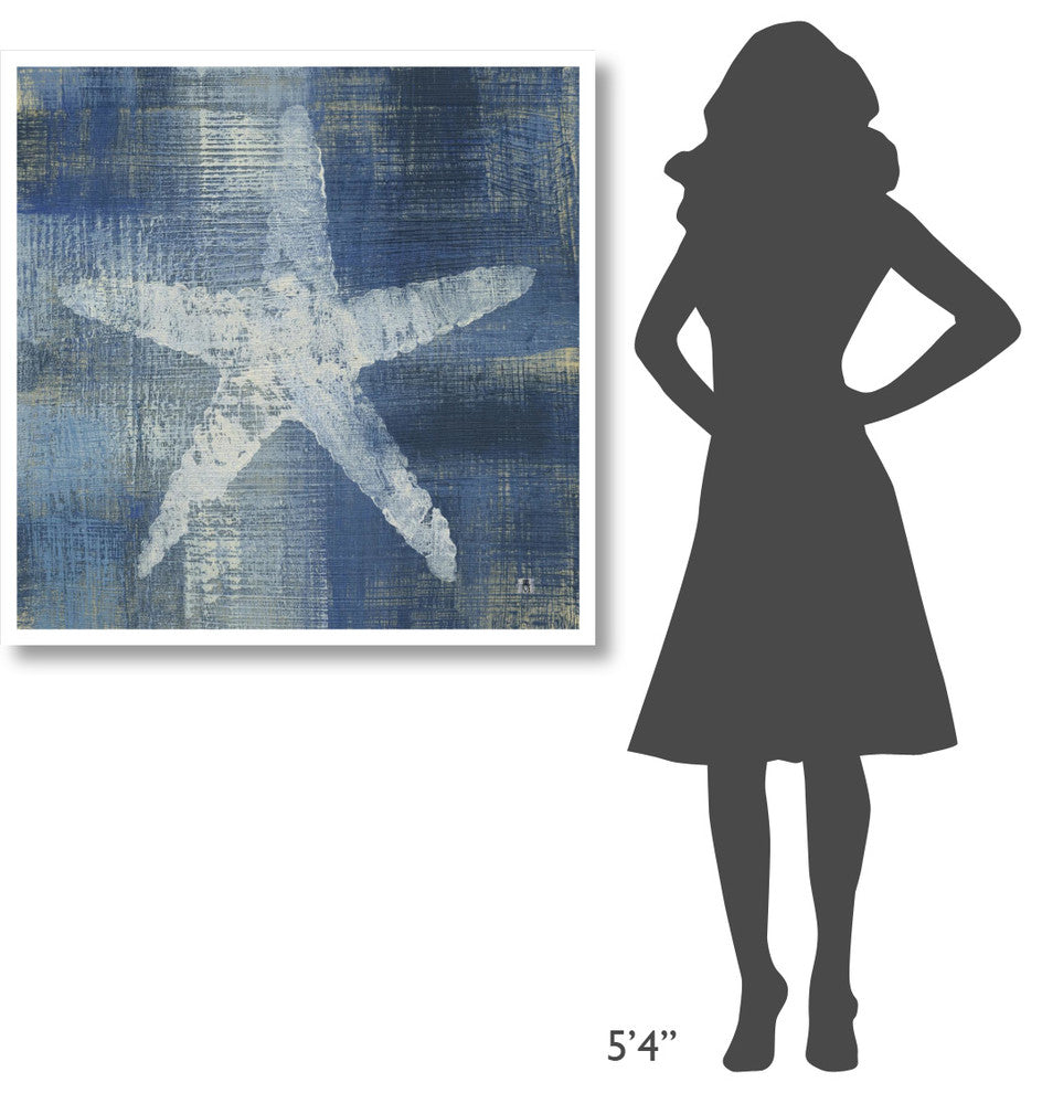 "Batik Seas II" Digital Paper Print by Studio Mousseau, 38"x38"