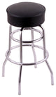 C7C1 Classic Series 30" Bar Stool With Chrome Finish, Black Vinyl Seat