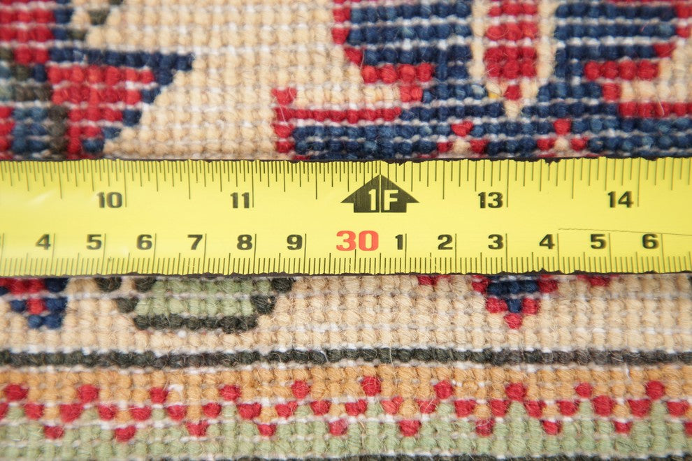 Kazak Traditional Wool Handmade Pakistani Oriental Area Rug, Red, 4'0"X2'8"
