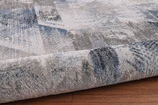 High-Low Wyatt Gray/Blue Rug, Gray, 6'5"x9'5"