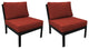 kathy ireland Madison Ave. Armless Sofa 2 Per Box in Cinnamon