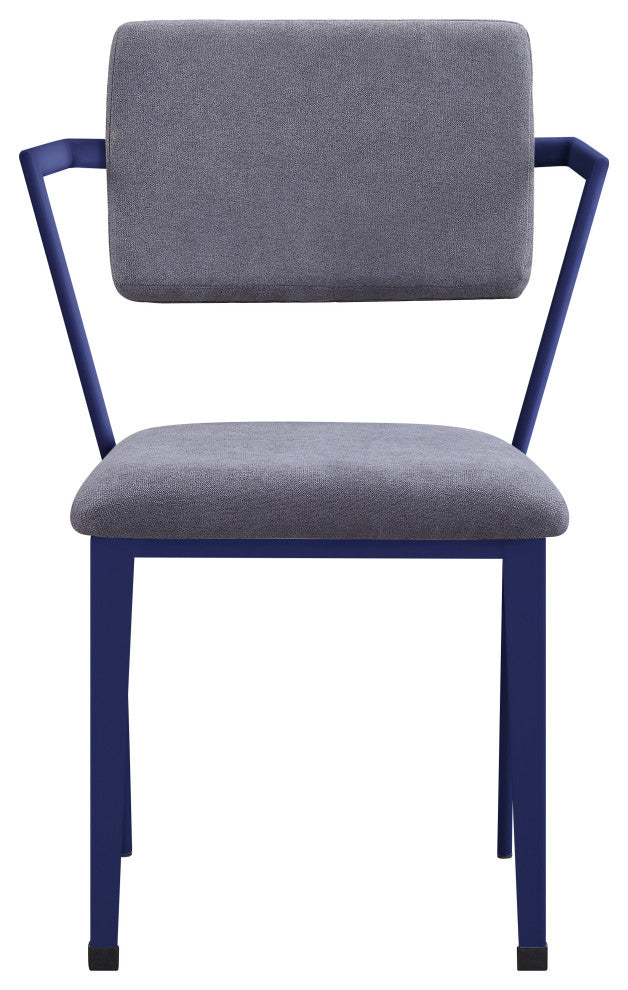 ACME Cargo Chair, Gray Fabric and Blue