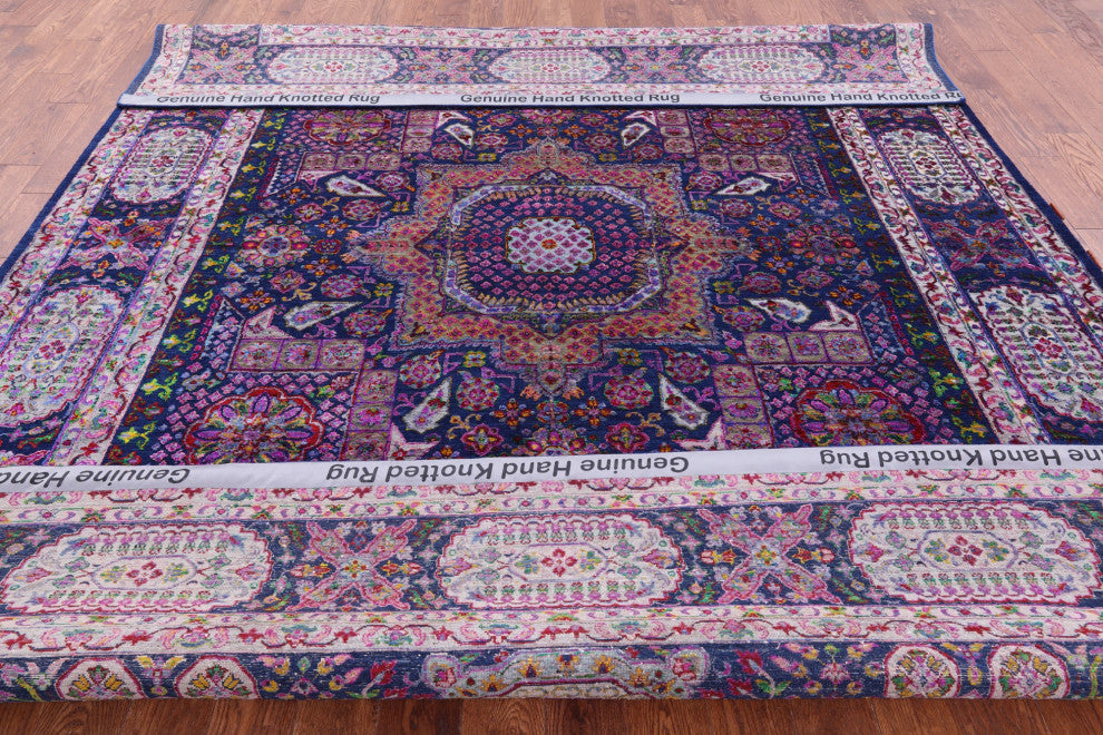 Mamluk Handmade Wool & Silk Rug 8' 9" X 11' 5" - Q13723
