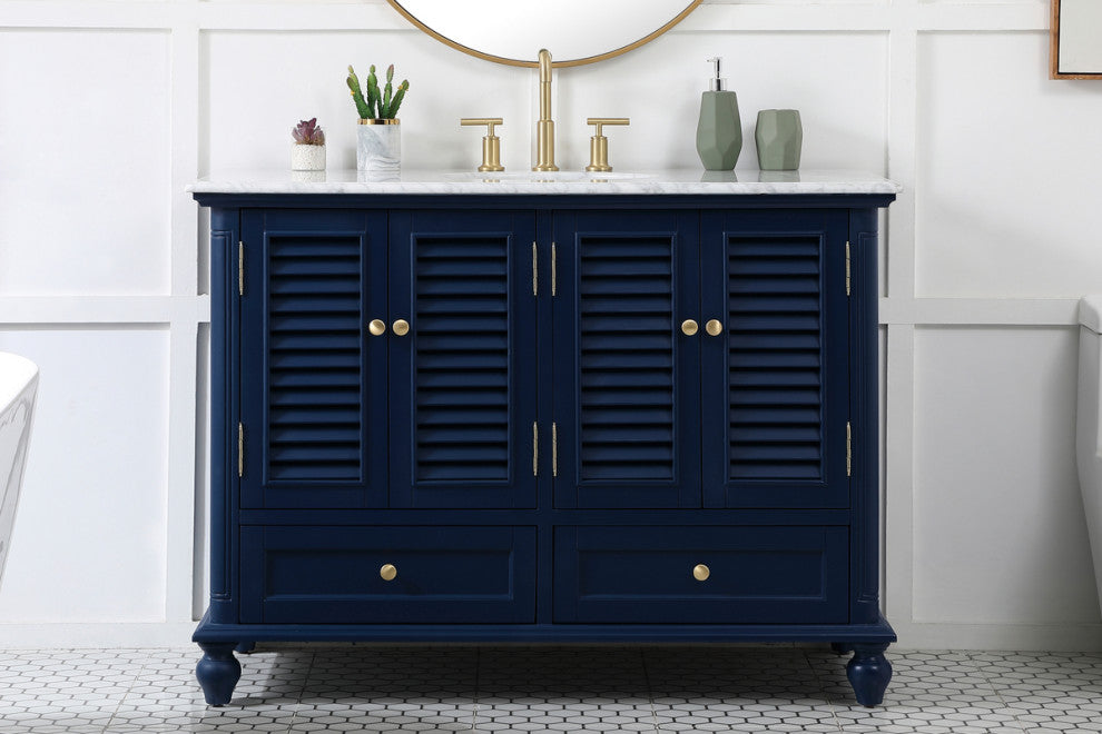 Home Living 48" Single Bathroom Vanity, Blue