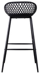 Contemporary Piazza Outdoor Barstool Black - M2 - Black