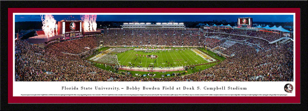 Florida State Seminoles Football - 50 Yard - Select Frame