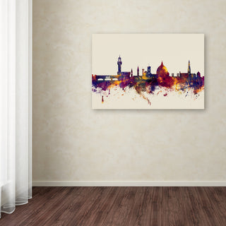 Michael Tompsett 'Florence Italy Skyline' Canvas Art, 47"x30"