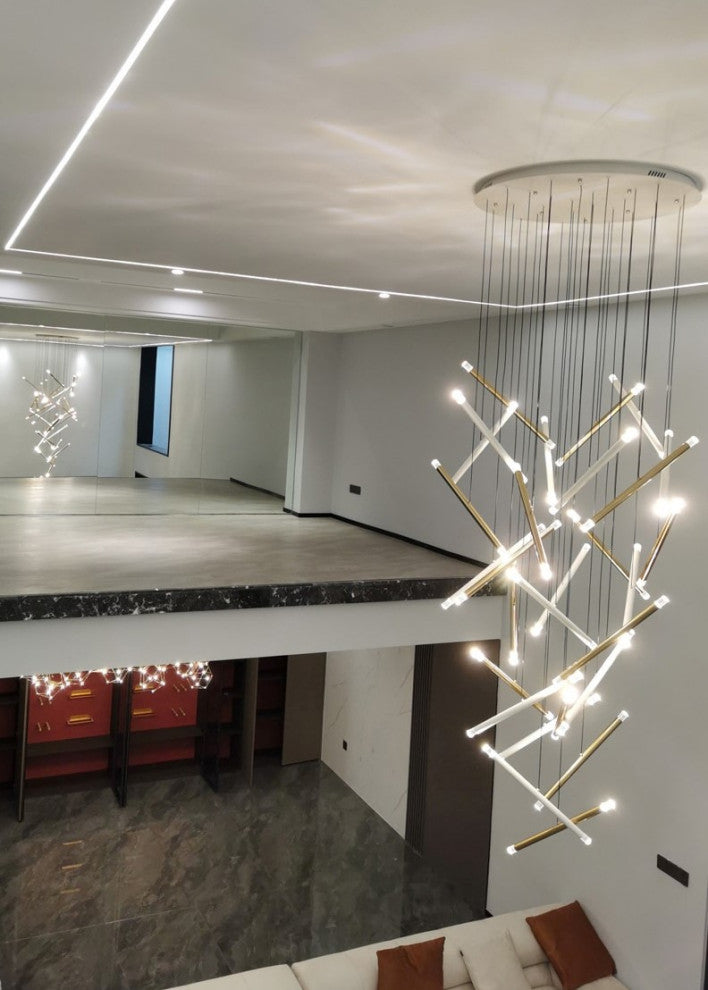 MIRODEMIÂ® Villars-sur-Var Gold/Chrome/Black Kitchen Lighting, 30 Lights