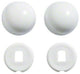 Crane Color Replacement Plastic Toilet Bolt Caps Set of 2 - Pale Jade