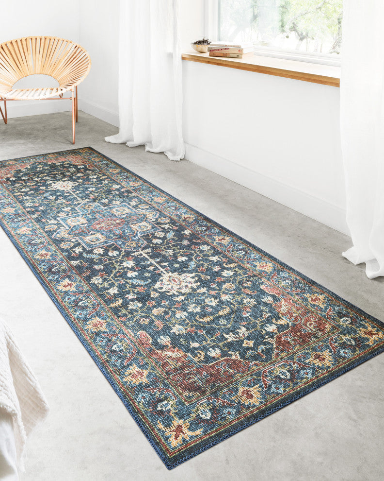 Loloi II Skye SKY-08 Denim/Brick Area Rug