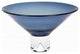 Monaco Midnight Blue European Mouth Blown Crystal 12" Centerpiece Bowl