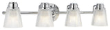 Hudson 4 Light Bath Light in Polished Chrome