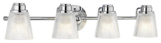 Hudson 4 Light Bath Light in Polished Chrome