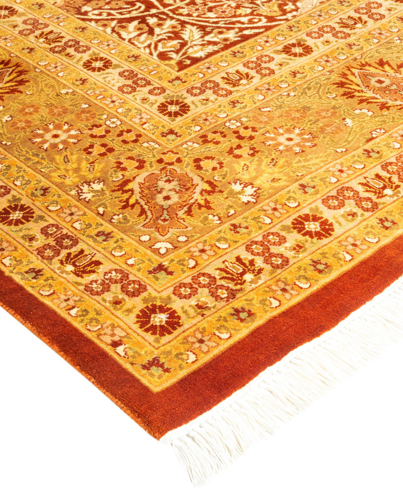 Bokpyin One-of-a-Kind Hand-Knotted Area Rug Orange, 8'2"x10'2"
