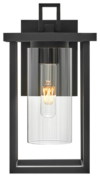 Lark Mateo 13" Small Outdoor Wall Mount Lantern, Black