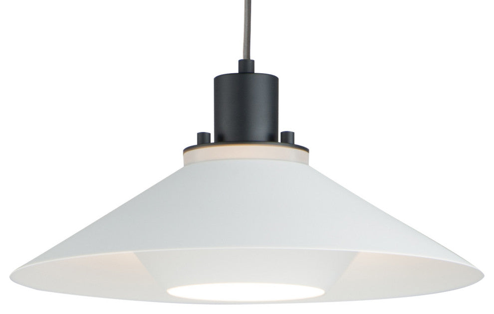 Maxim 11412 Oslo 16"W Pendant - Black / White