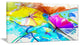 Abstract Spring Flowers Still Life, Extra Large Floral Wall Art, 32"x16"