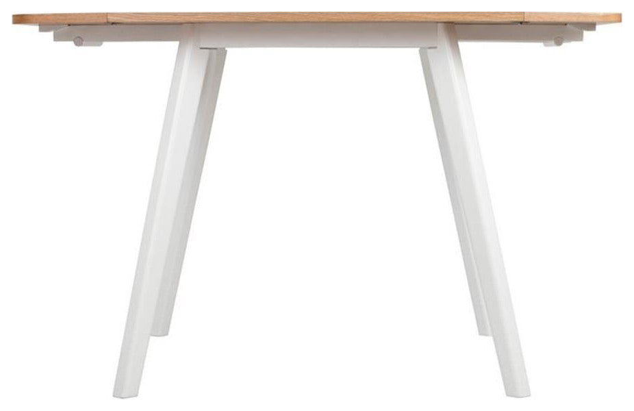 Universal Expert Abacus Extendable Dining Table Modern Oak and White