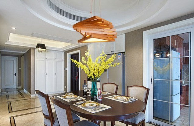 MIRODEMIÂ® Roquesteron | Modern Retro Wooden Pendant Lighting