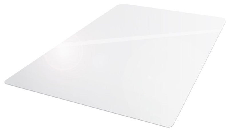 Floortex Valuemat 47"x60"" Rectangular Plastic Chair Mat for Hard Floor in Clear