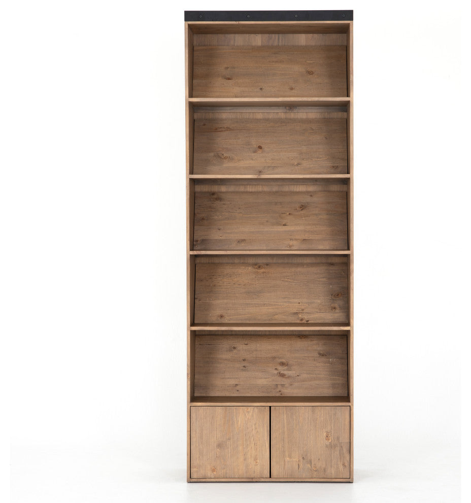 Bane Bookshelf-Smoked Pine