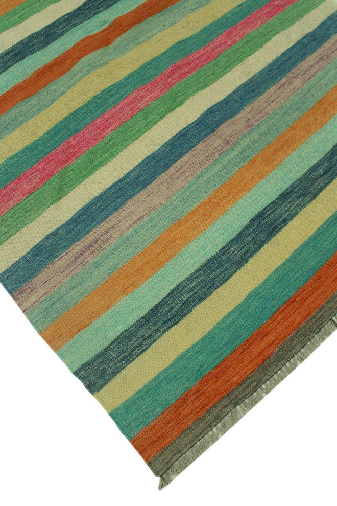 Winchester Kilim Faruk Ivory/Rust Rug, 4'0x6'4