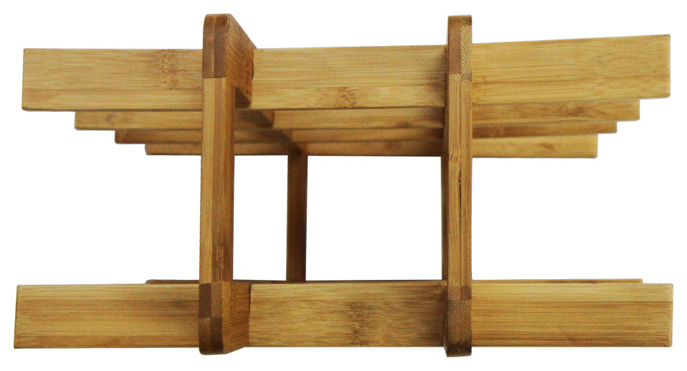 12-Bottle Bamboo Wine Rack, Natural