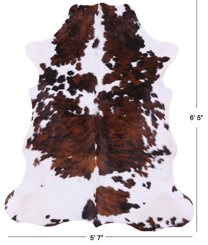 Natural Cowhide Rug 6' 5" X 5' 7" C2413