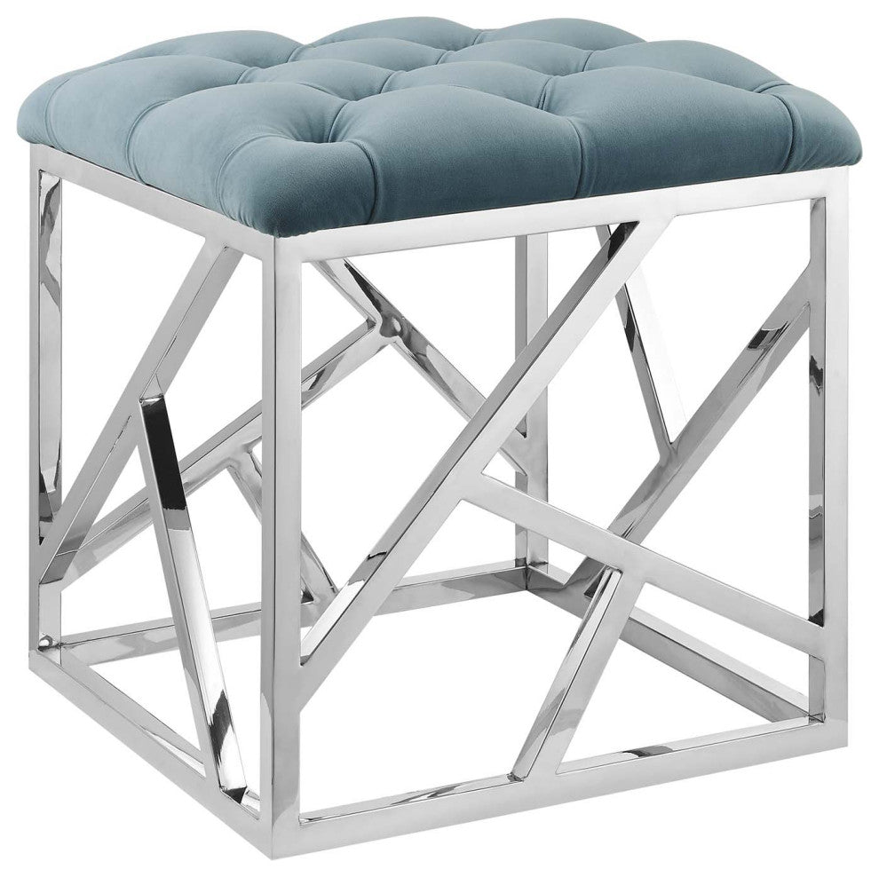 Intersperse Ottoman, Sea Blue