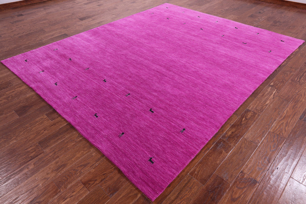 8' 0" X 10' 0" Persian Gabbeh Handmade Wool Rug - Q15056