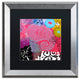 Color Bakery 'Bali III' Matted Framed Art, Silver Frame, Black Mat, 16x16